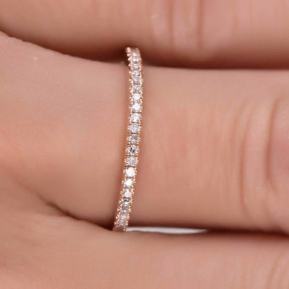 Jewelry - NEW ROSE GOLD DIAMOND ETERNITY WOMEN'S  RING